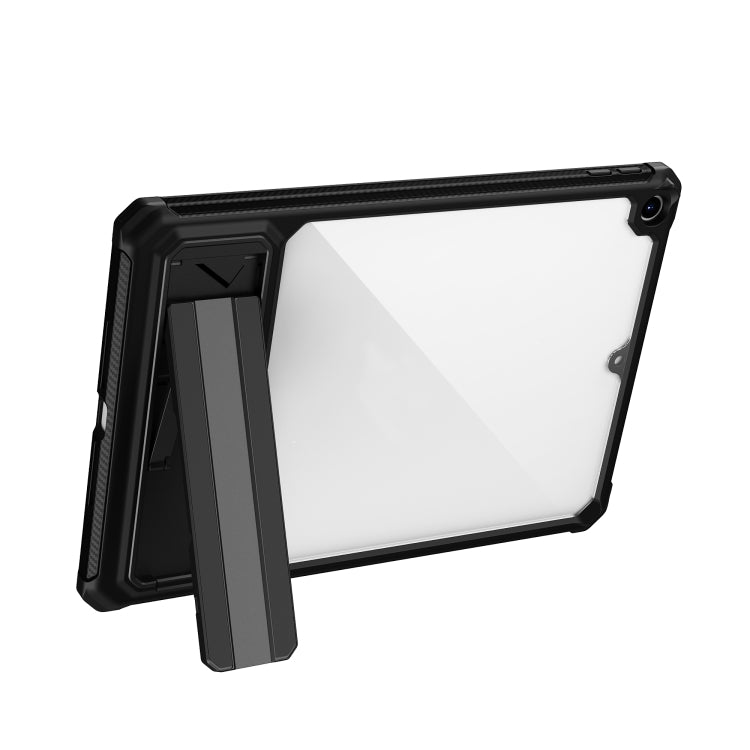 For iPad 10.2 2019 / 2020 / 2021 Transparent Acrylic PC TPU Tablet Case with Holder