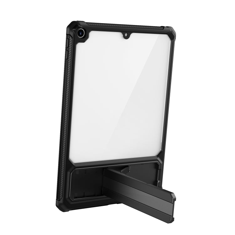 For iPad 10.2 2019 / 2020 / 2021 Transparent Acrylic PC TPU Tablet Case with Holder