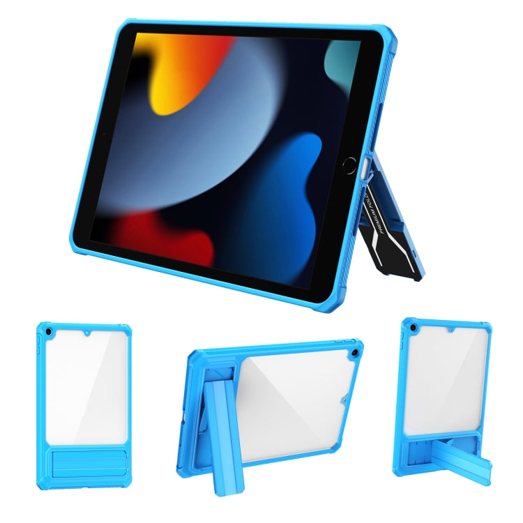 For iPad 10.2 2019 / 2020 / 2021 Transparent Acrylic PC TPU Tablet Case with Holder