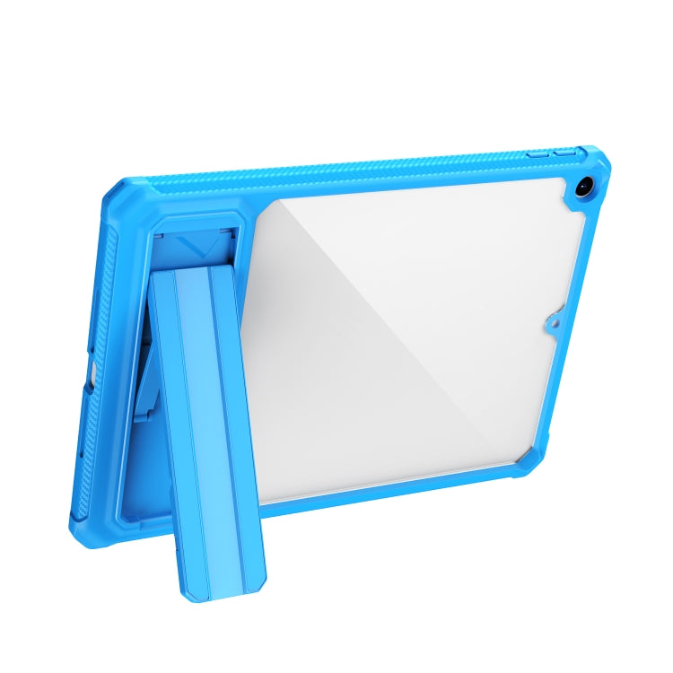 For iPad 10.2 2019 / 2020 / 2021 Transparent Acrylic PC TPU Tablet Case with Holder