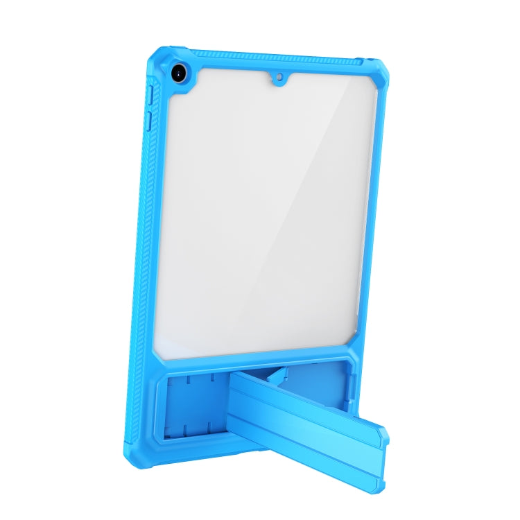 For iPad 10.2 2019 / 2020 / 2021 Transparent Acrylic PC TPU Tablet Case with Holder