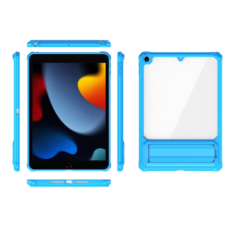 For iPad 10.2 2019 / 2020 / 2021 Transparent Acrylic PC TPU Tablet Case with Holder