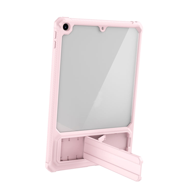 For iPad 10.2 2019 / 2020 / 2021 Transparent Acrylic PC TPU Tablet Case with Holder