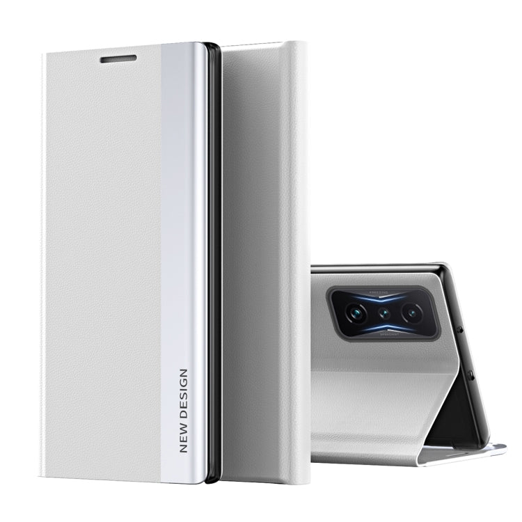 For Xiaomi Poco F4 GT Side Electroplated Adsorption Leather Phone Case