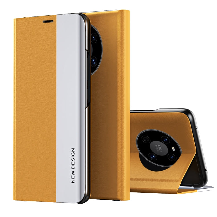 For Huawei Mate 40 Side Electroplated Adsorption Leather Phone Case