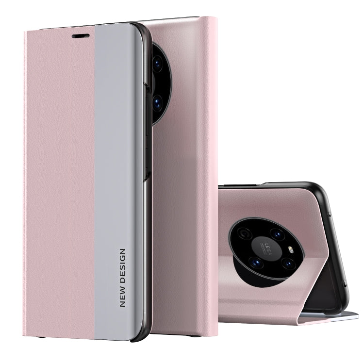 For Huawei Mate 40 Side Electroplated Adsorption Leather Phone Case