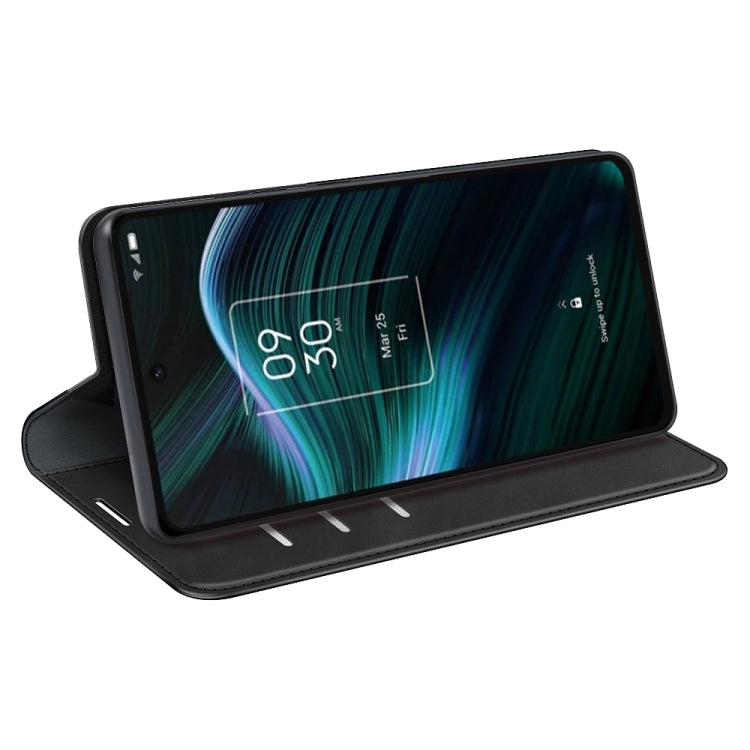 For TCL Stylus 5G Retro-skin  Magnetic Suction Leather Phone Case