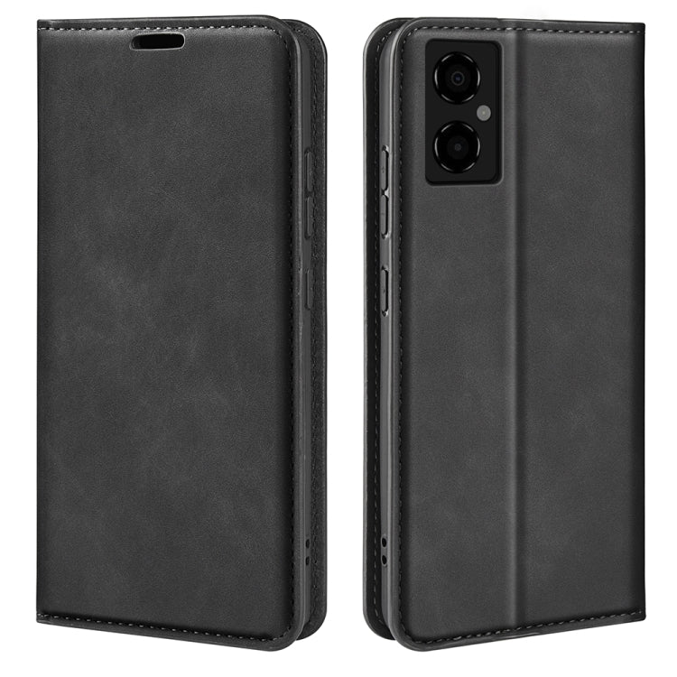 For Xiaomi Poco M4 5G Retro-skin Magnetic Suction Leather Phone Case