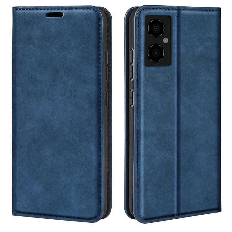 For Xiaomi Poco M4 5G Retro-skin Magnetic Suction Leather Phone Case