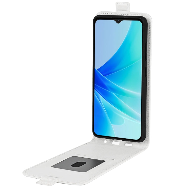 For OPPO A57 4G 2022 R64 Texture Vertical Flip Leather Phone Case