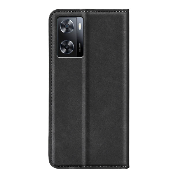 For OPPO A57 4G Retro-skin Magnetic Suction Leather Phone Case