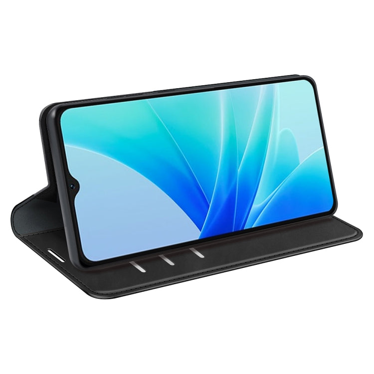 For OPPO A57 4G Retro-skin Magnetic Suction Leather Phone Case