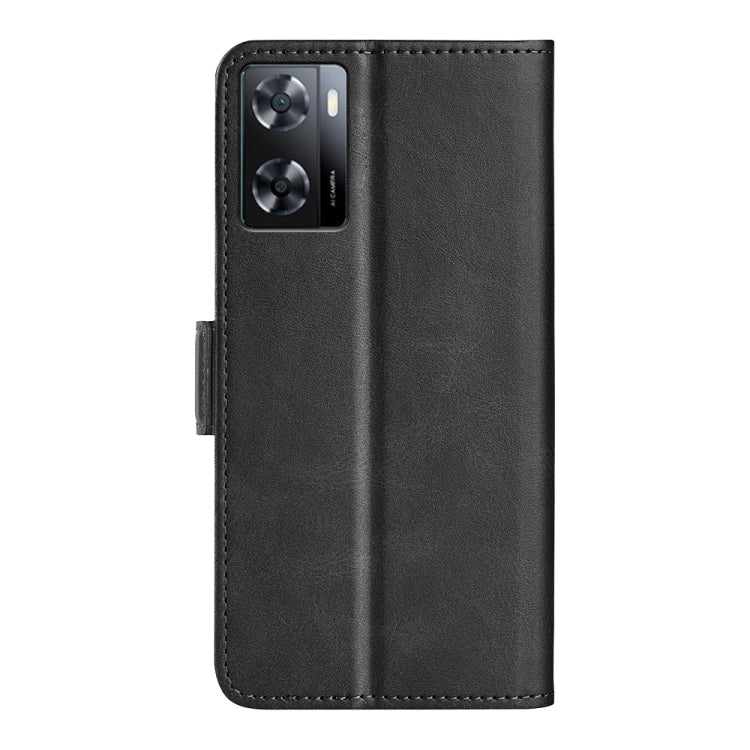 For OPPO A57 4G Dual-side Magnetic Buckle Horizontal Flip Leather Phone Case