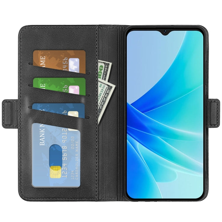 For OPPO A57 4G Dual-side Magnetic Buckle Horizontal Flip Leather Phone Case