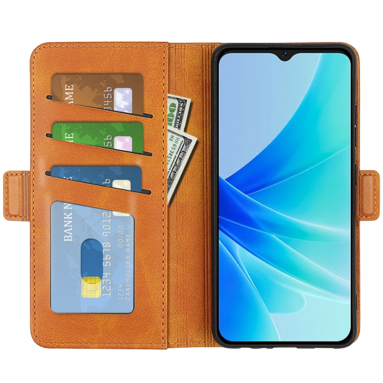 For OPPO A57 4G Dual-side Magnetic Buckle Horizontal Flip Leather Phone Case