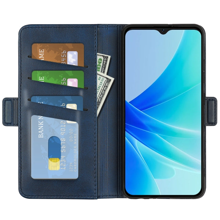 For OPPO A57 4G Dual-side Magnetic Buckle Horizontal Flip Leather Phone Case