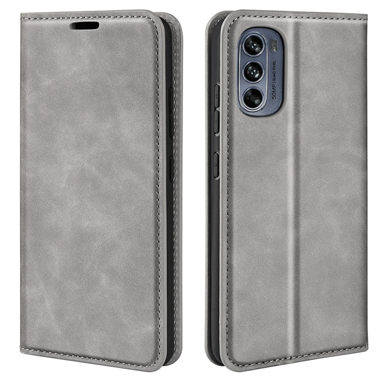 For Motorola G62 5G Retro-skin  Magnetic Suction Leather Phone Case
