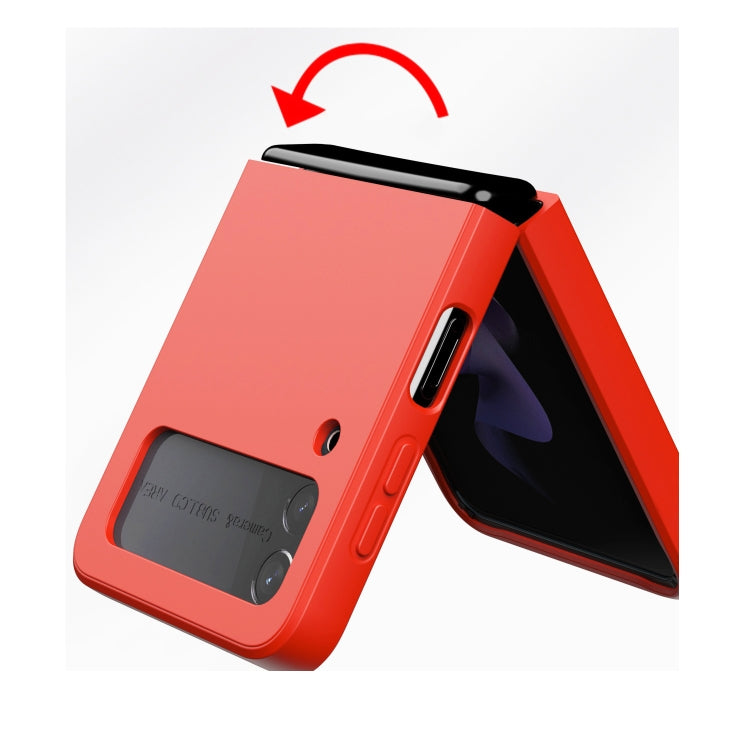 Silicone Integrated Ring Buckle Mobile Phone Case For Samsung Galaxy Z Flip4
