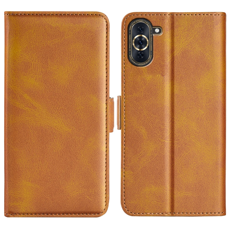 For Huawei Nova 10 Dual-side Magnetic Buckle Horizontal Flip Leather Phone Case