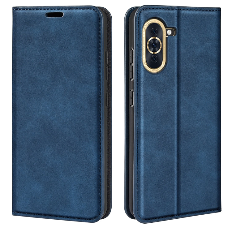 For Huawei Nova 10 Retro-skin Magnetic Suction Leather Phone Case