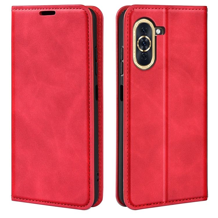 For Huawei Nova 10 Retro-skin Magnetic Suction Leather Phone Case