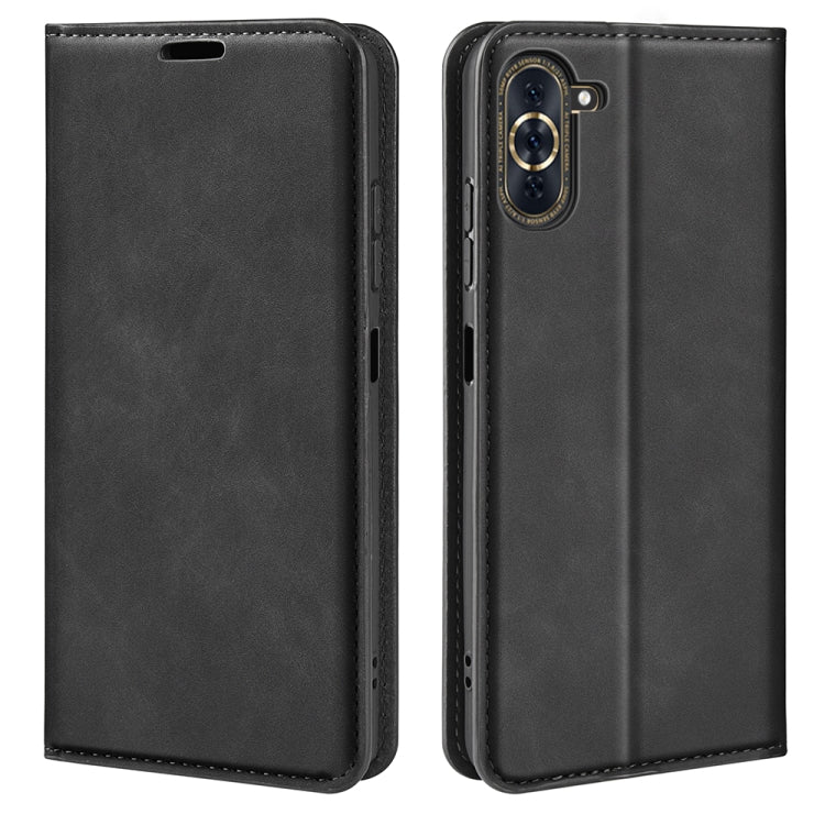For Huawei Nova 10 Pro Retro-skin  Magnetic Suction Leather Phone Case
