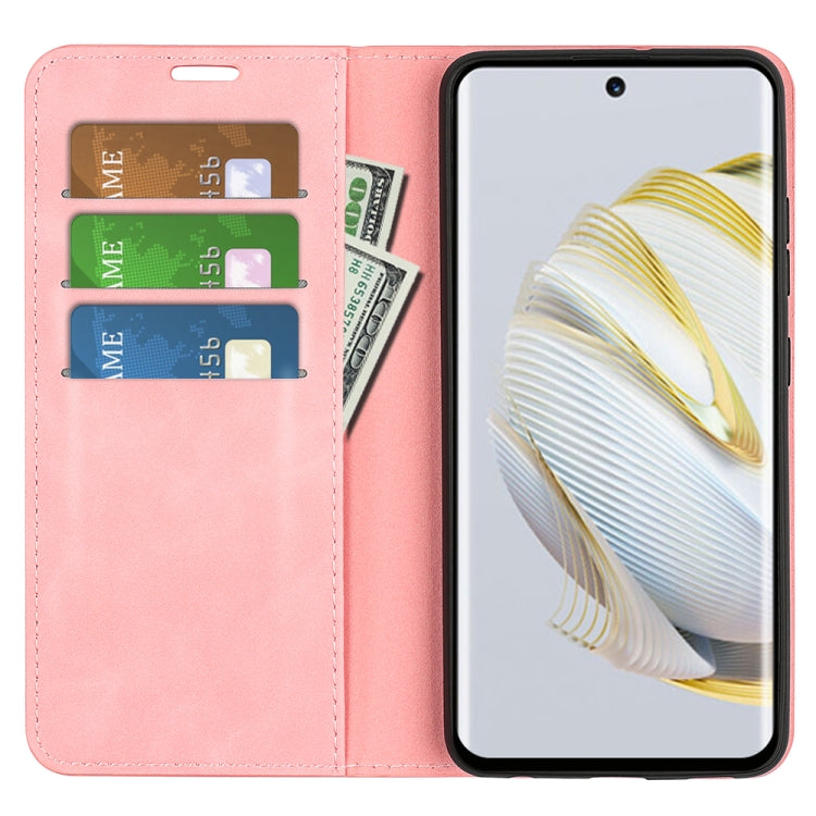 For Huawei Nova 10 Pro Retro-skin  Magnetic Suction Leather Phone Case