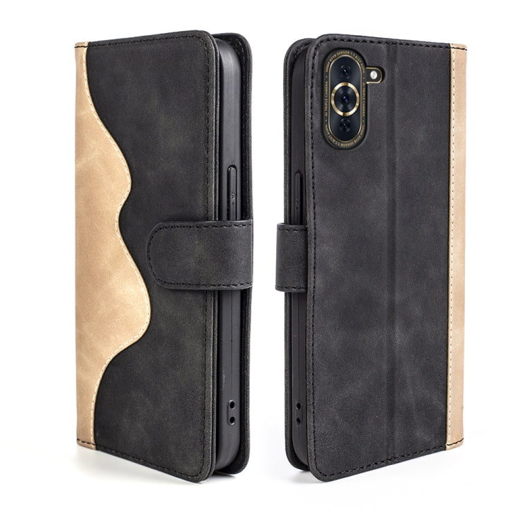 For Huawei Nova 10 Pro Stitching Horizontal Flip Leather Phone Case