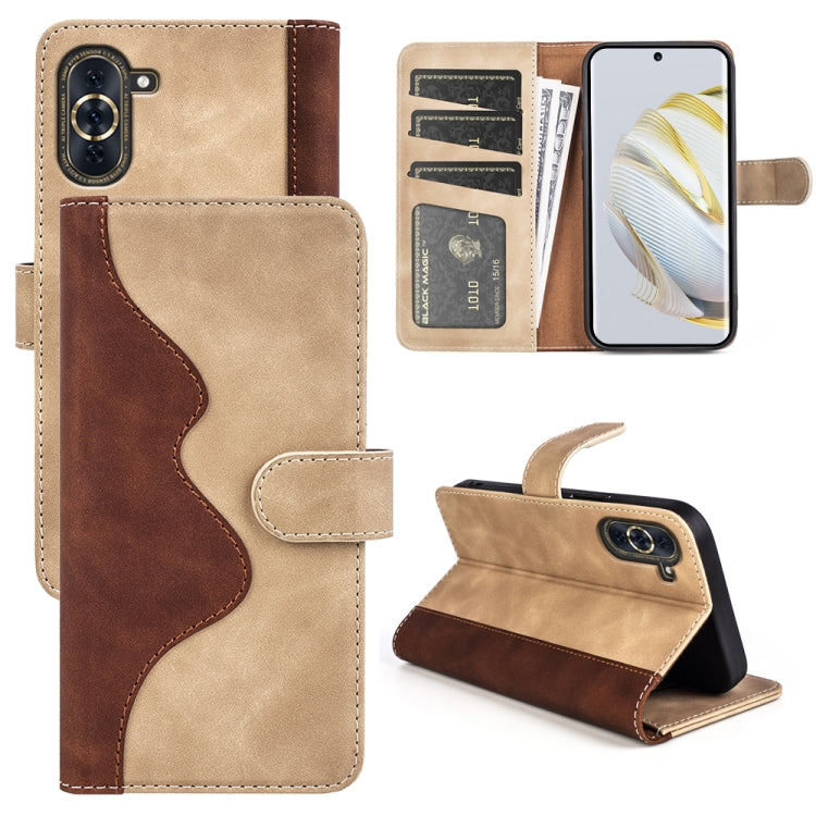 For Huawei Nova 10 Pro Stitching Horizontal Flip Leather Phone Case