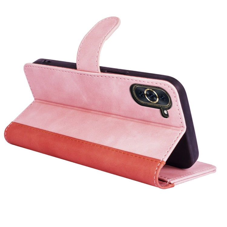 For Huawei Nova 10 Pro Stitching Horizontal Flip Leather Phone Case