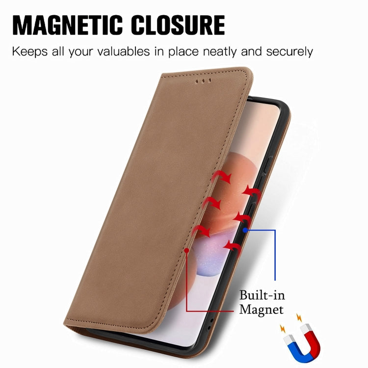 For Xiaomi 12 Lite Retro Skin Feel Magnetic Leather Phone Case