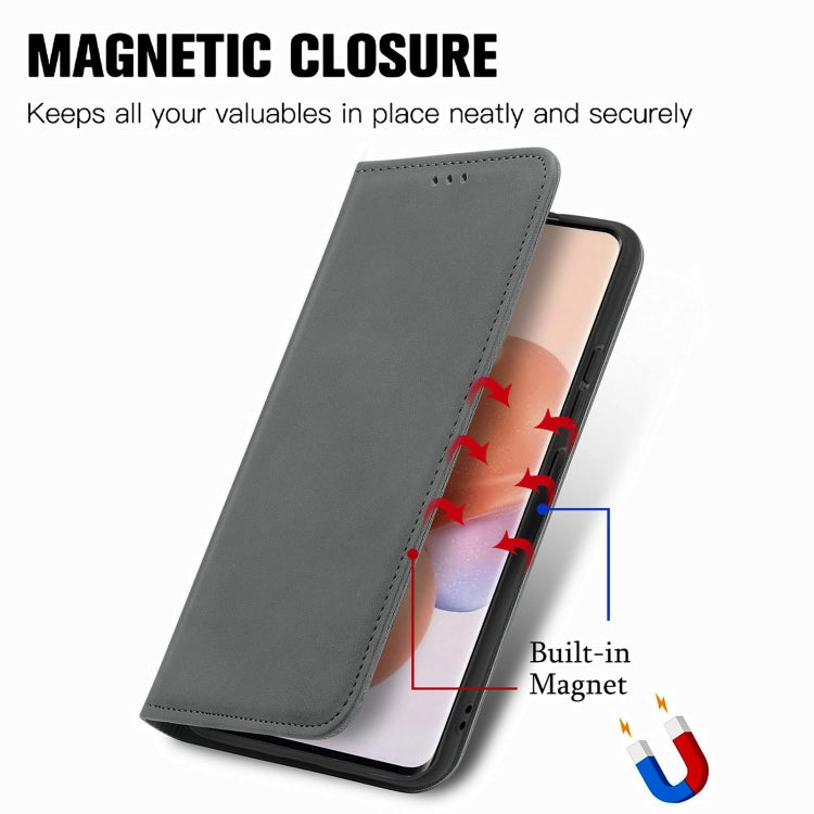 For Xiaomi 12 Lite Retro Skin Feel Magnetic Leather Phone Case