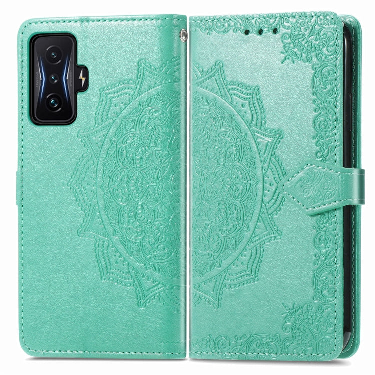 For Xiaomi Redmi K50 Gaming Mandala Flower Embossed Horizontal Flip Leather Phone Case
