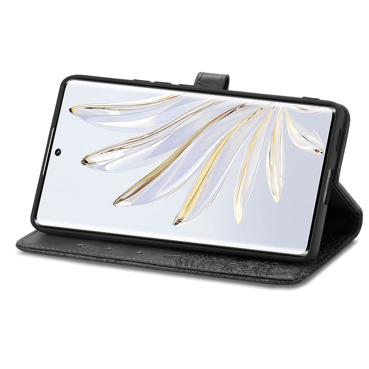 For Honor 70 Mandala Flower Embossed Horizontal Flip Leather Phone Case