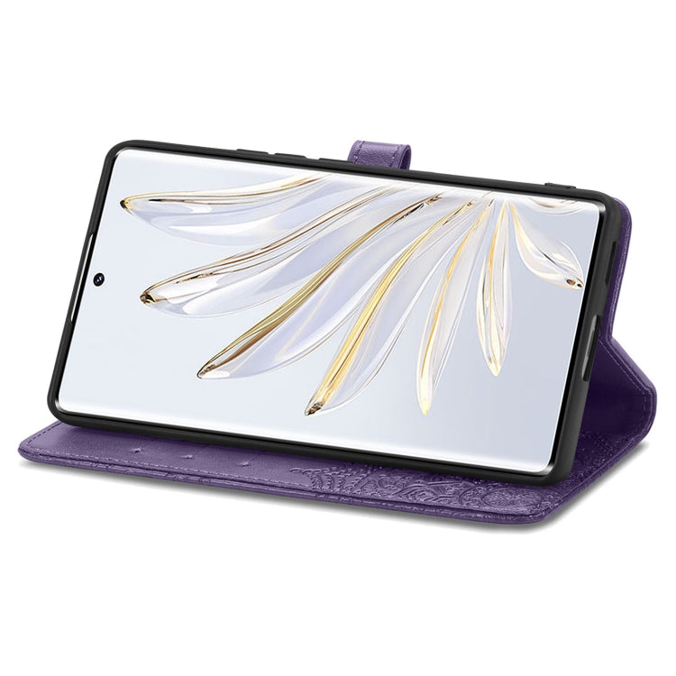 For Honor 70 Mandala Flower Embossed Horizontal Flip Leather Phone Case