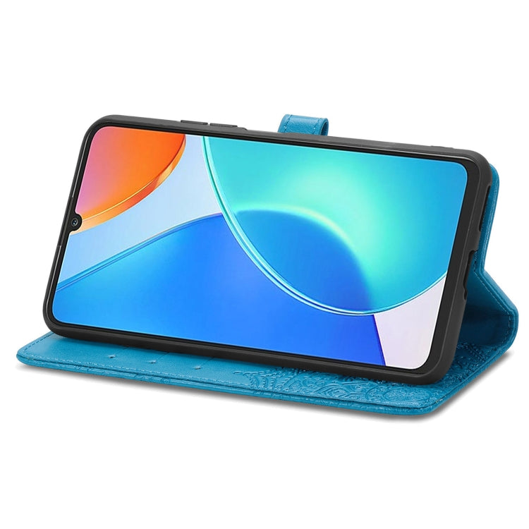 For Honor Play 30 Plus / X7 Mandala Flower Embossed Horizontal Flip Leather Phone Case