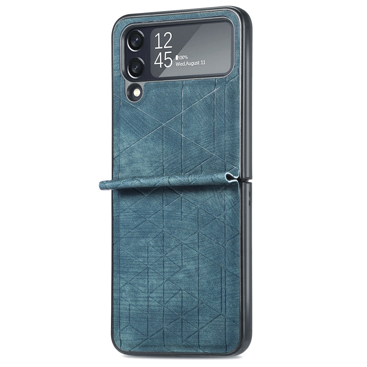 For Samsung Galaxy Flip4 3D Geometric Embossing Folding Phone Case