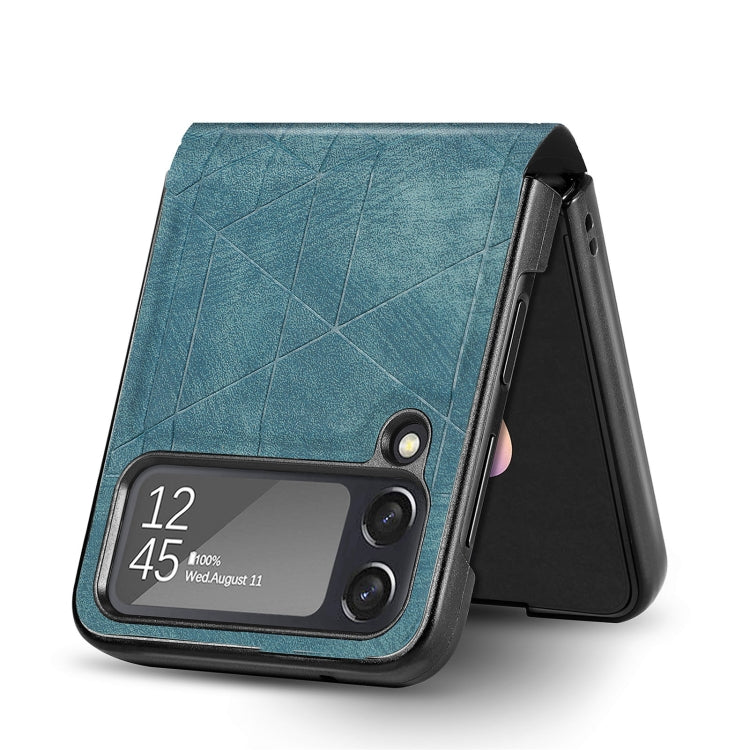 For Samsung Galaxy Flip4 3D Geometric Embossing Folding Phone Case
