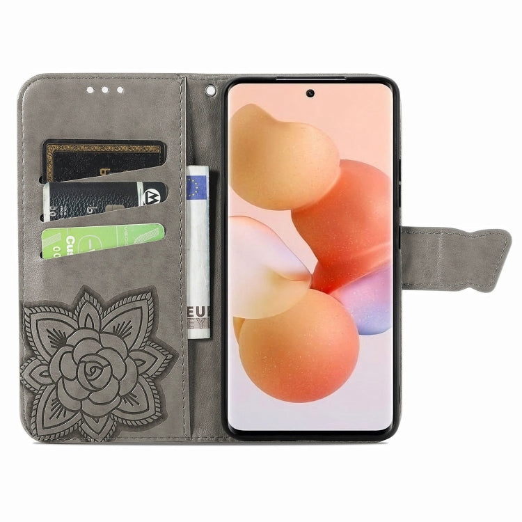 For Xiaomi 12 Lite Butterfly Love Flower Embossed Horizontal Flip Leather Phone Case
