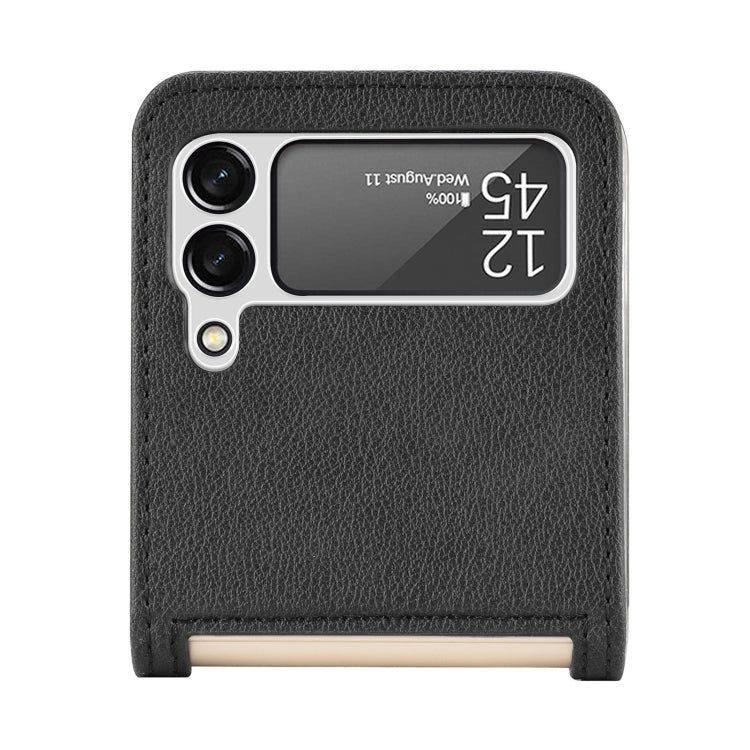 For Samsung Galaxy Z Flip 4 5G Folding Litchi Texture Card Wallet Phone Case