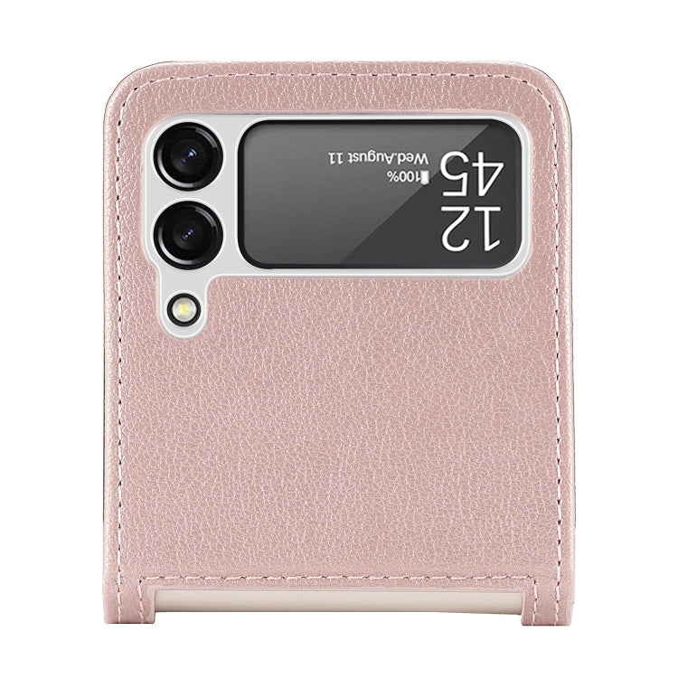 For Samsung Galaxy Z Flip 4 5G Folding Litchi Texture Card Wallet Phone Case