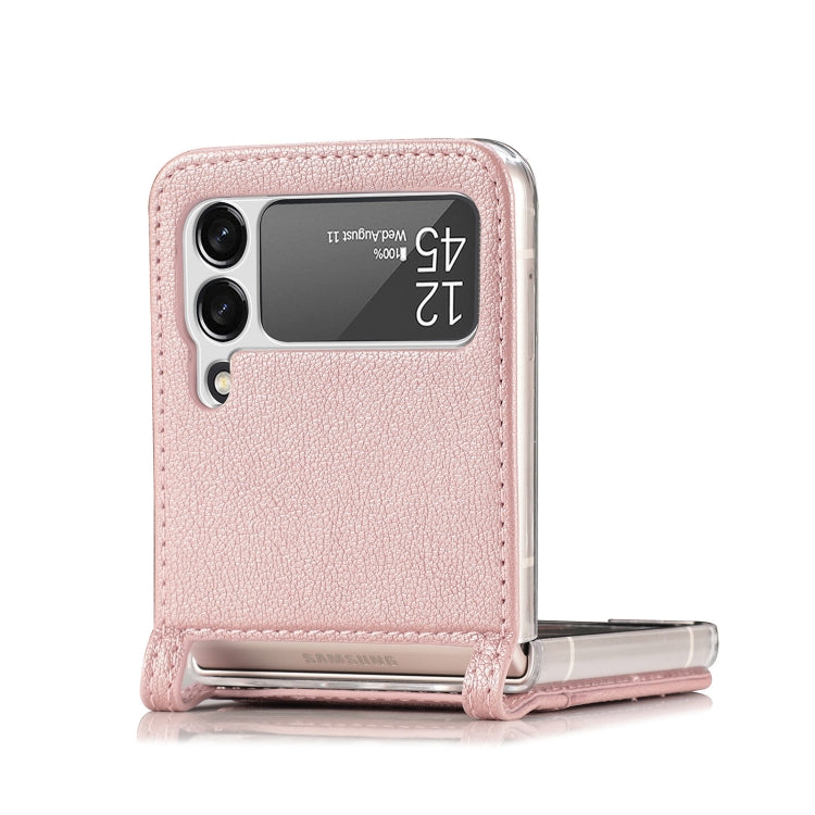 For Samsung Galaxy Z Flip 4 5G Folding Litchi Texture Card Wallet Phone Case