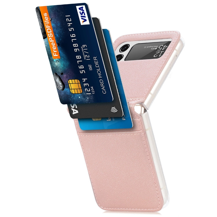 For Samsung Galaxy Z Flip 4 5G Folding Litchi Texture Card Wallet Phone Case