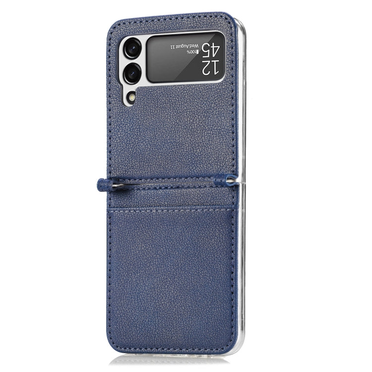 For Samsung Galaxy Z Flip 4 5G Folding Litchi Texture Card Wallet Phone Case
