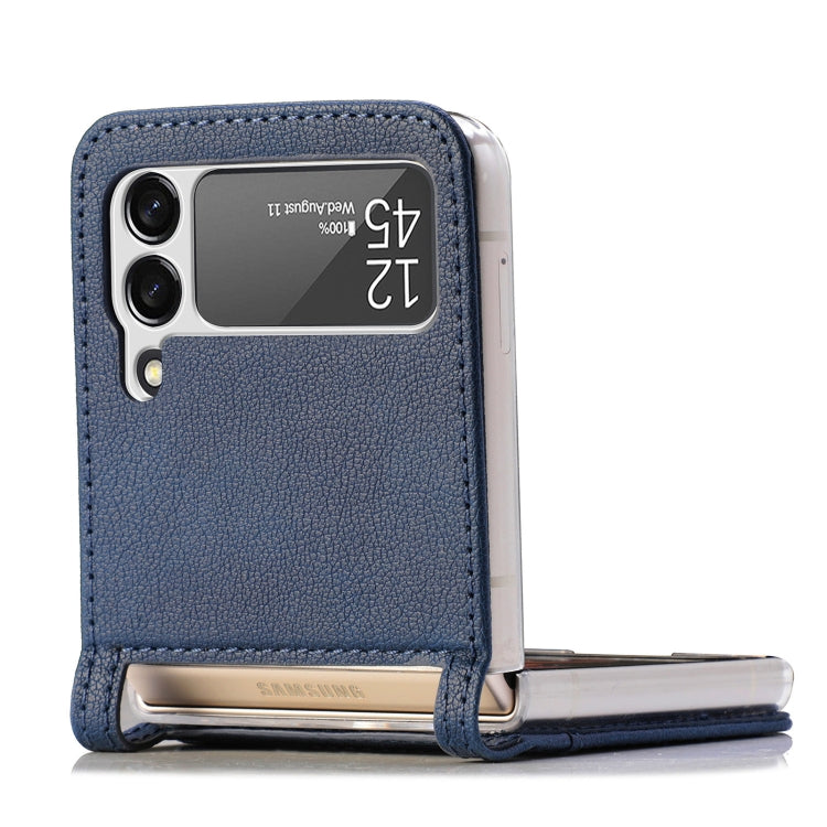For Samsung Galaxy Z Flip 4 5G Folding Litchi Texture Card Wallet Phone Case