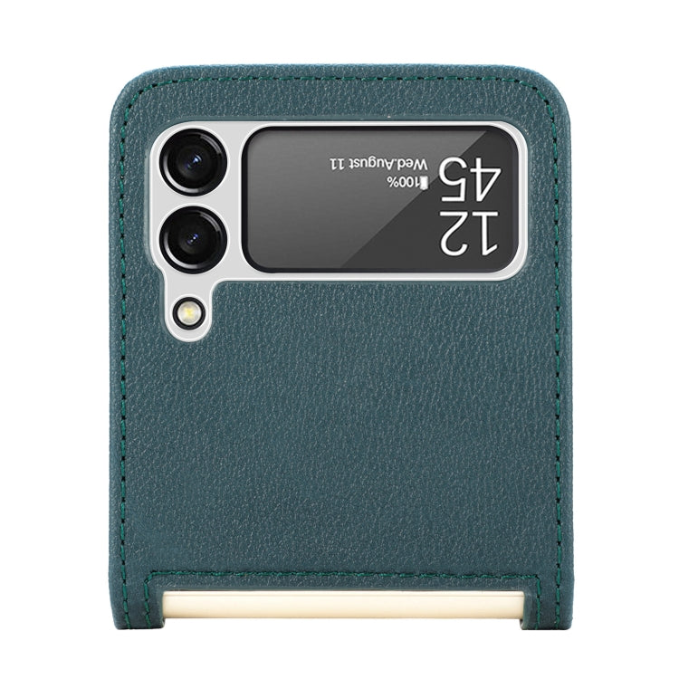 For Samsung Galaxy Z Flip 4 5G Folding Litchi Texture Card Wallet Phone Case