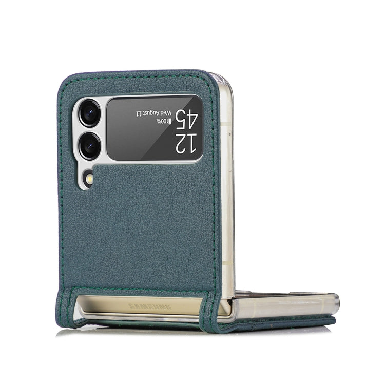 For Samsung Galaxy Z Flip 4 5G Folding Litchi Texture Card Wallet Phone Case