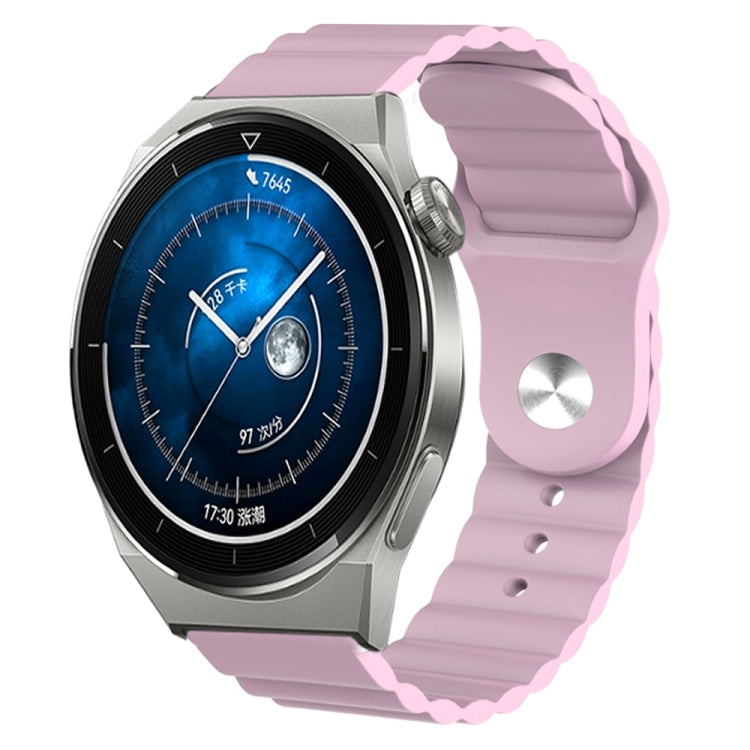 For Huawei Watch GT3 Pro 46mm 22mm Corrugated Silicone Watch Band