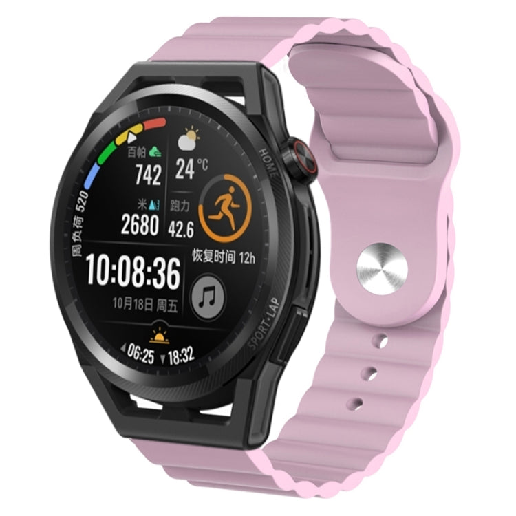 For Huawei Watch GT Runner 22mm Corrugated Silicone Watch Band