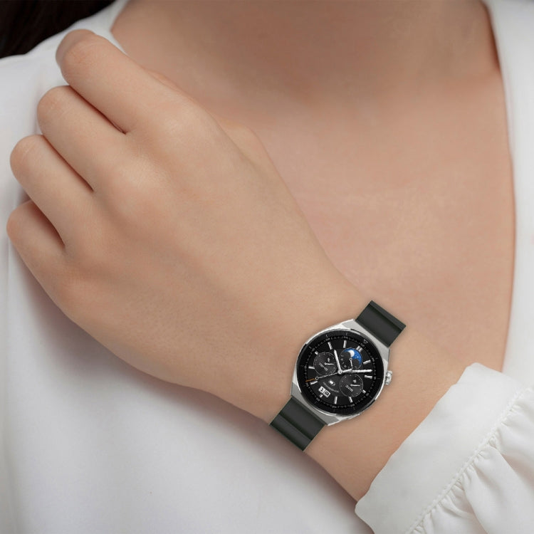 For Huawei Watch 3 22mm Corrugated Silicone Watch Band